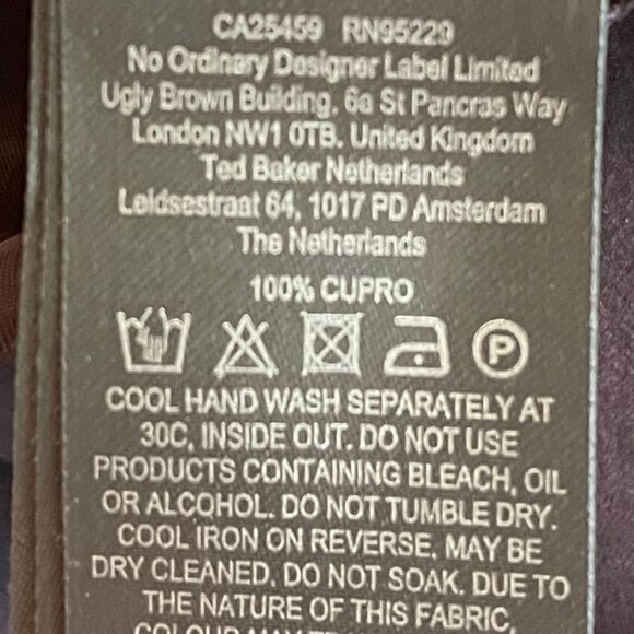 Ted Baker Delvina Halterneck Wide Leg Flowy Wrap Tie Jumpsuit Pocket Dark Navy 4 - Picture 11 of 12